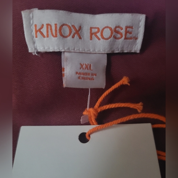 Knox Rose Mauve Elbow Sleeve Velvet Blouse - Picture 9 of 11